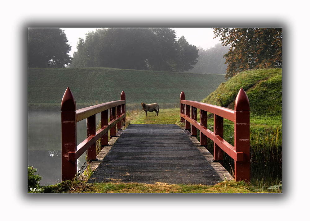 Am Ende einer Brücke