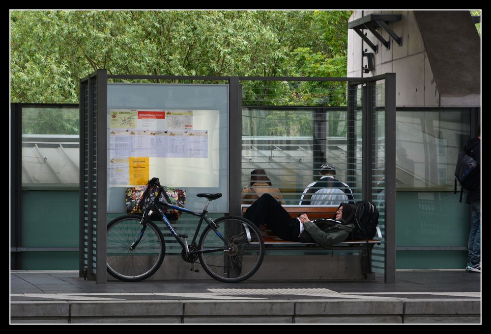 Am Ende einer Fahrradtour