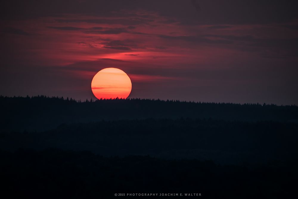 Am Ende eines heißen Sommertages