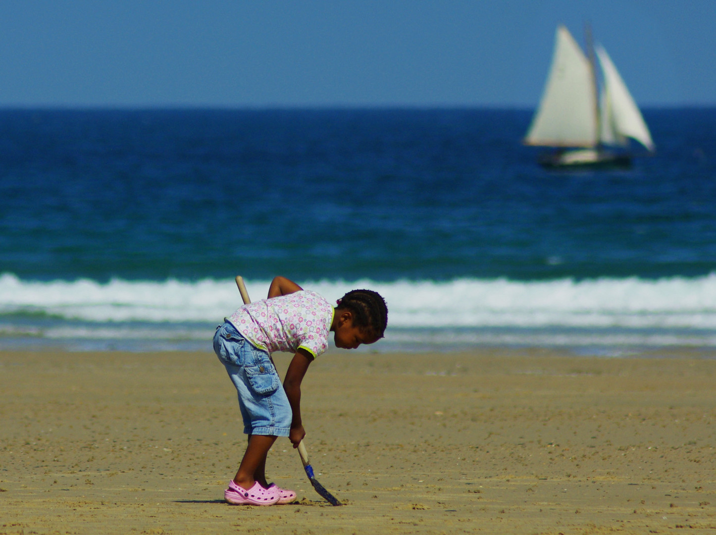 Am endlosen Strand der Normandie bei Les Pieux