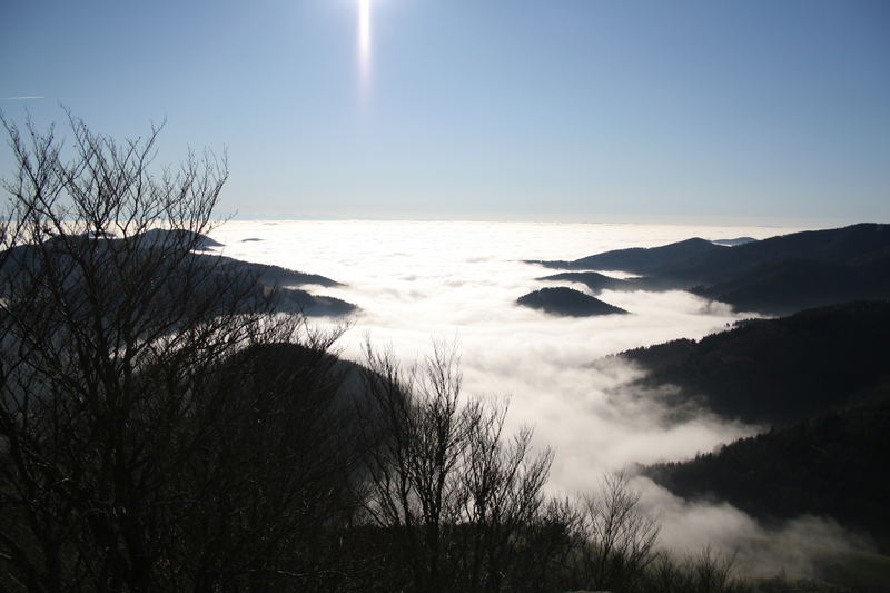 Am ersten Weihnachtstag auf dem Belchen im Schwarzwald