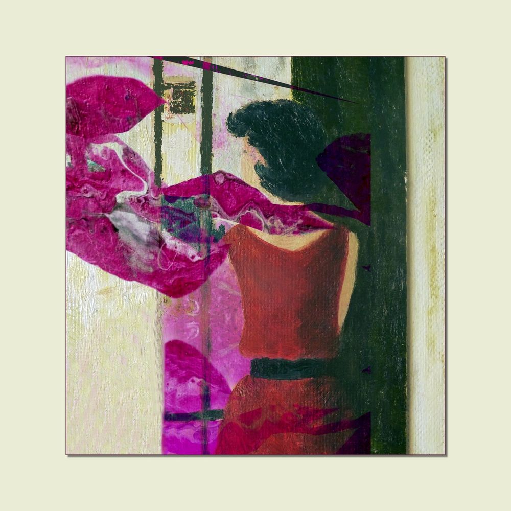 am Fenster Foto &amp; Bild spezial, kombiniert, gemalt