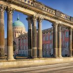 Am Filmuseum in Potsdam - Nikolaikirche. -