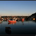 Am Fischerhafen von Mevagissey kehrt Ruhe ein - Cornwall England