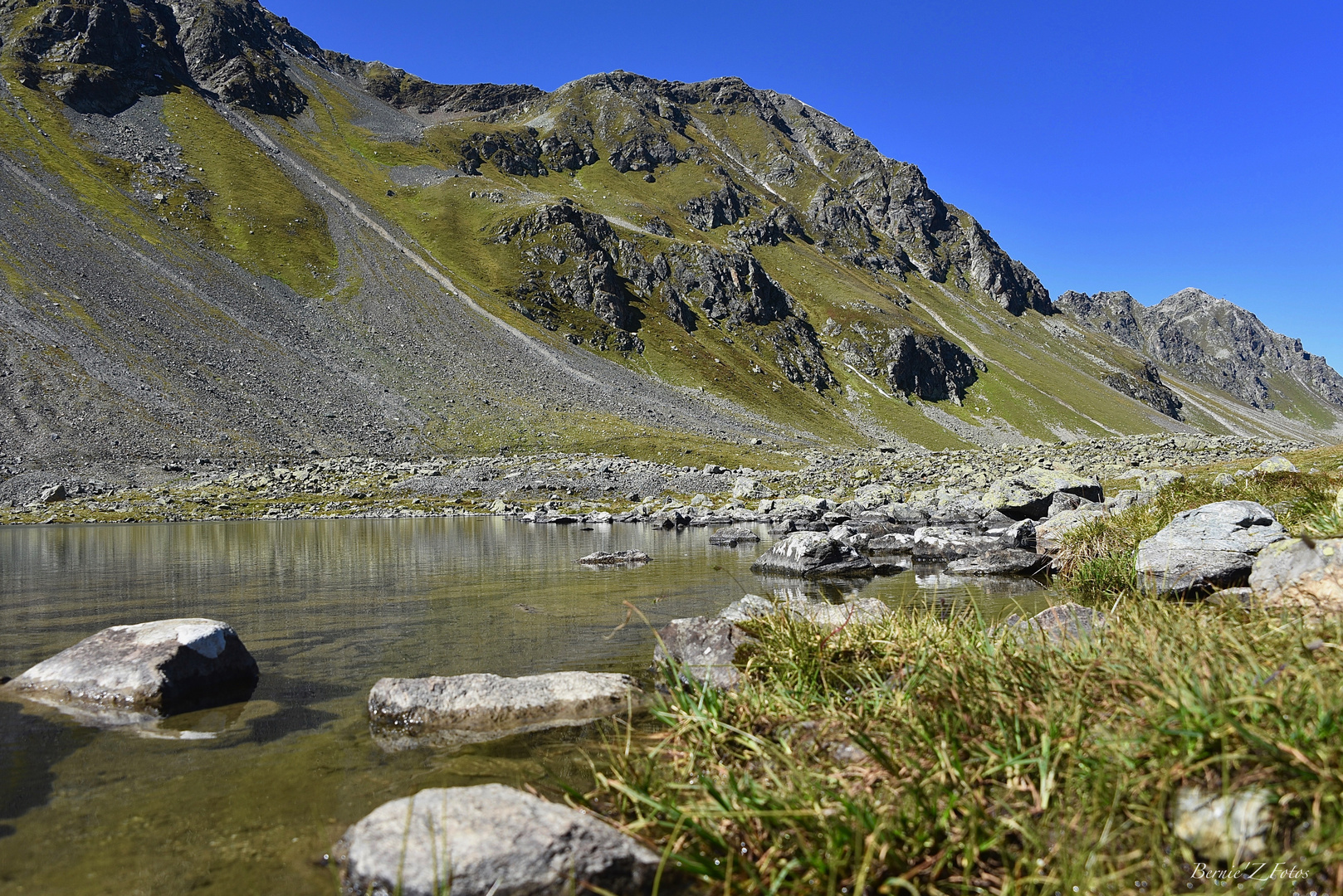 Am Fluella Pass in Davos