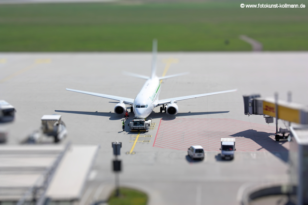 Am Flughafen Leipzig-Halle