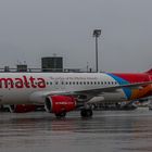 Am Flughafen Zürich bei Regenwetter