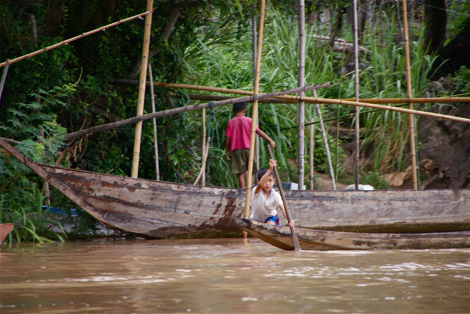 am fluss, südlaos 2010 II