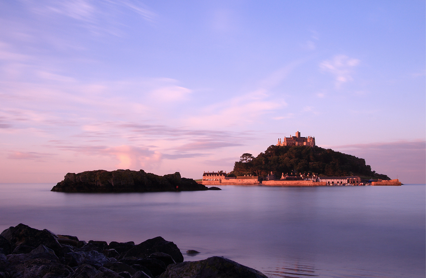 Am frühen Morgen an St. Michael´s Mount