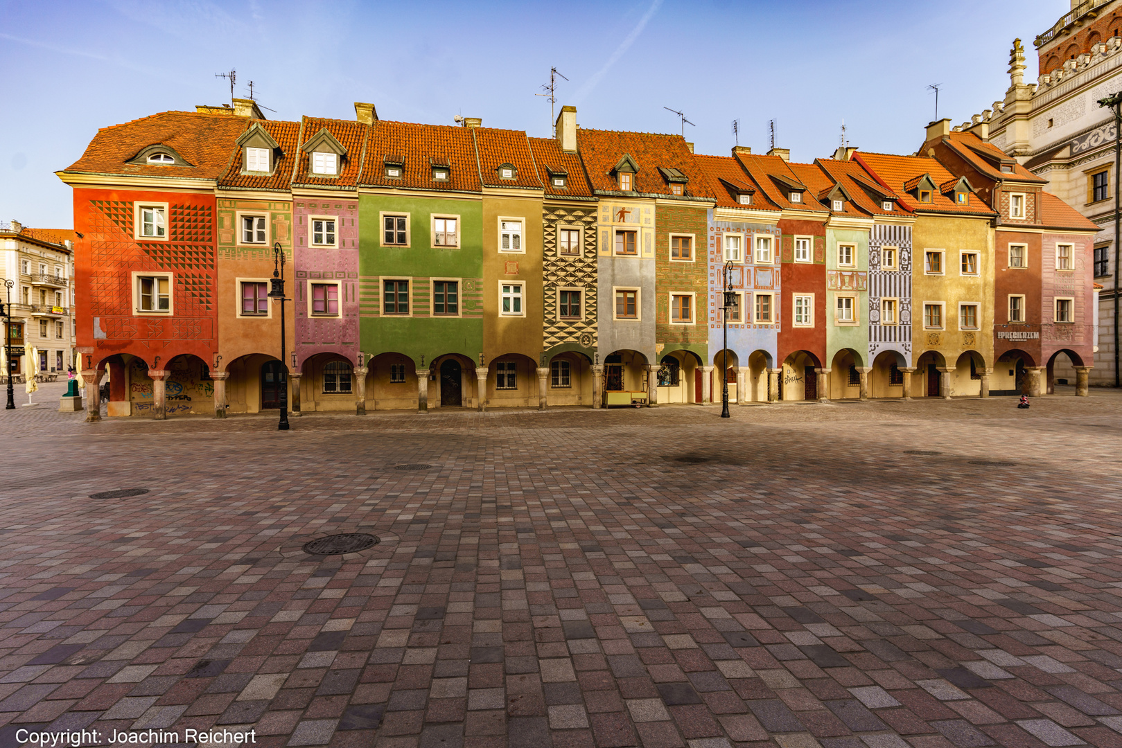 Am frühen Morgen auf dem Alten Markt in Posen