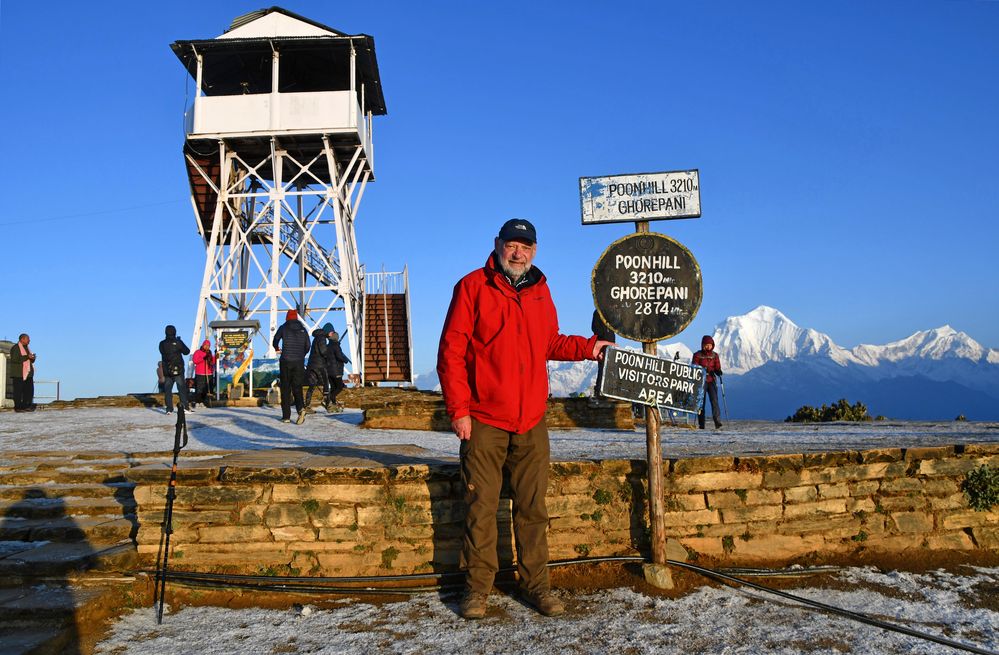 Am frühen Morgen auf dem Poon Hill in 3210 m Höhe