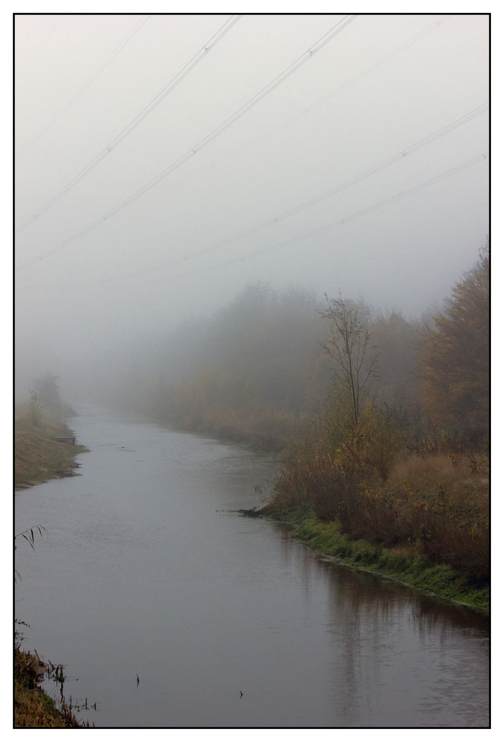 Am frühen Morgen im Nebel