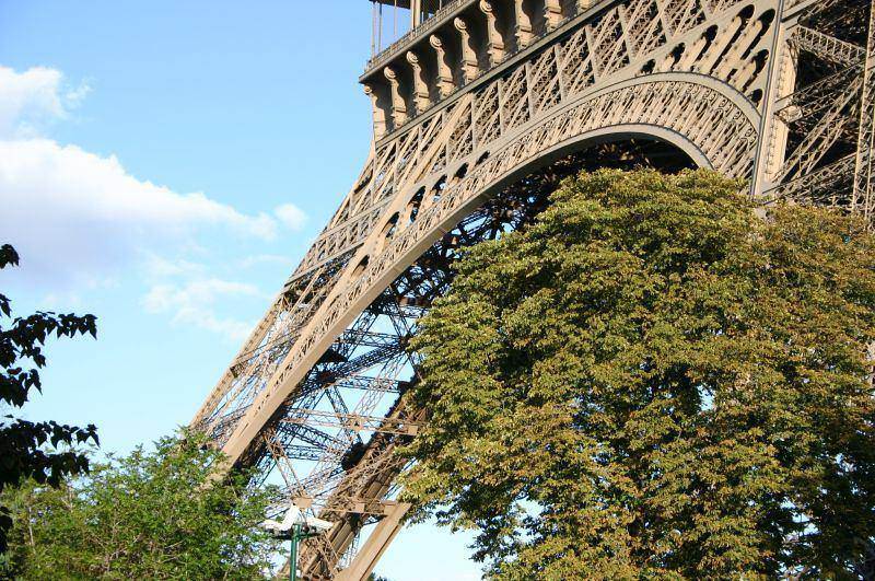 Am Fuß des Eiffelturms