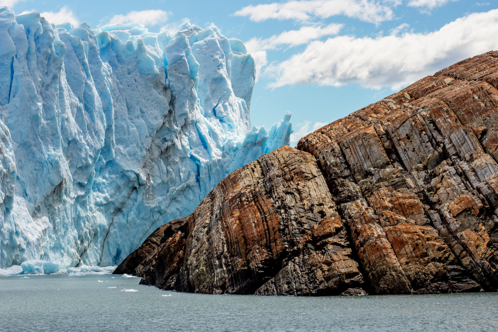 Am Fuss vom Perito Moreno