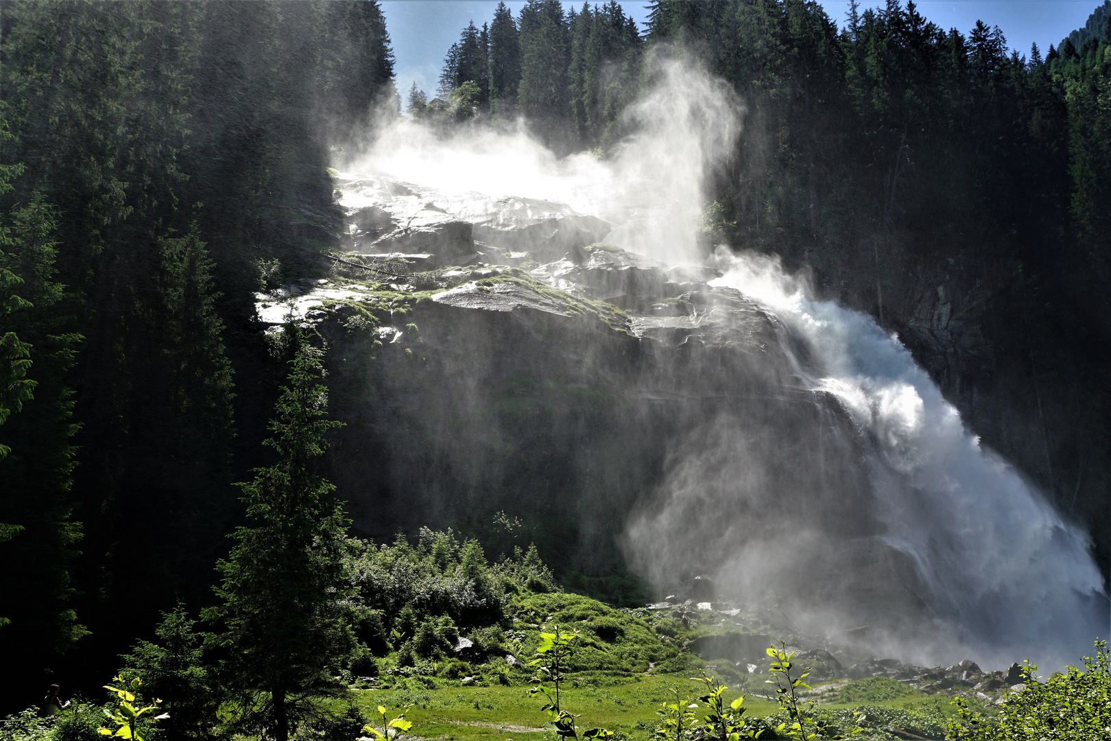 am Fusse des Krimmler Wasserfall's