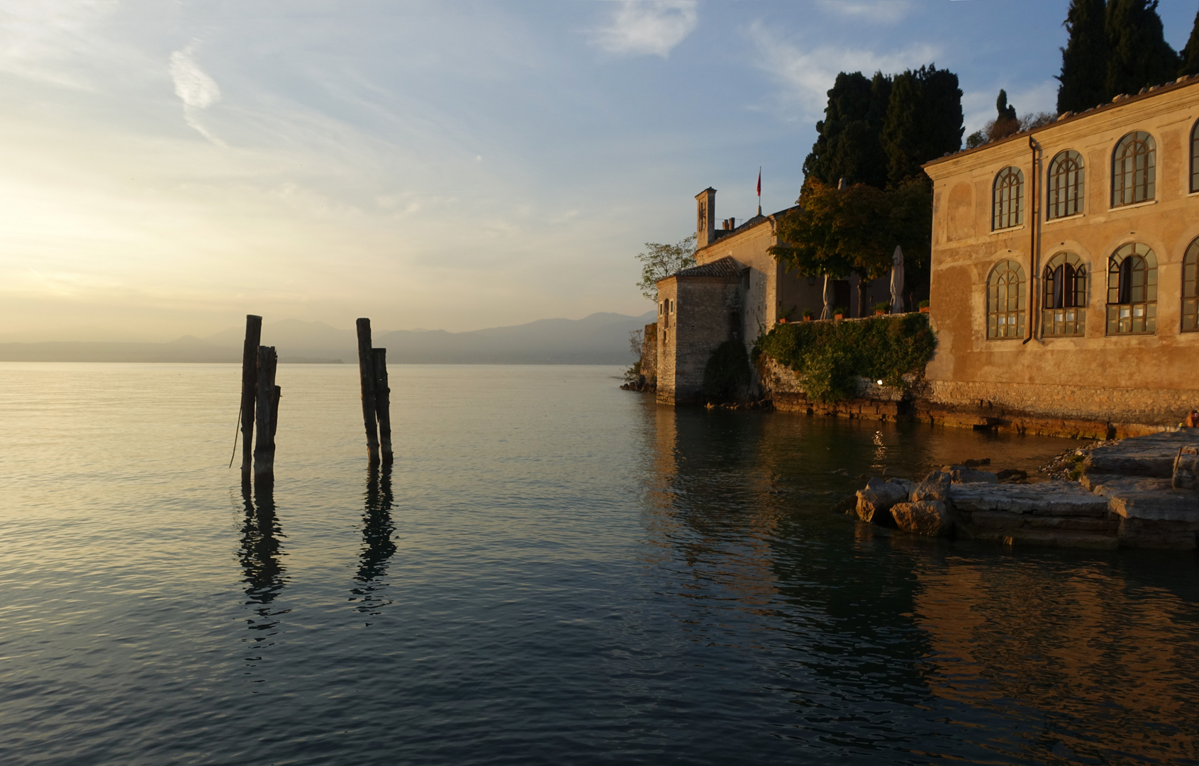 Am Gardasee. Ausflug nach Pungta San Vigilio