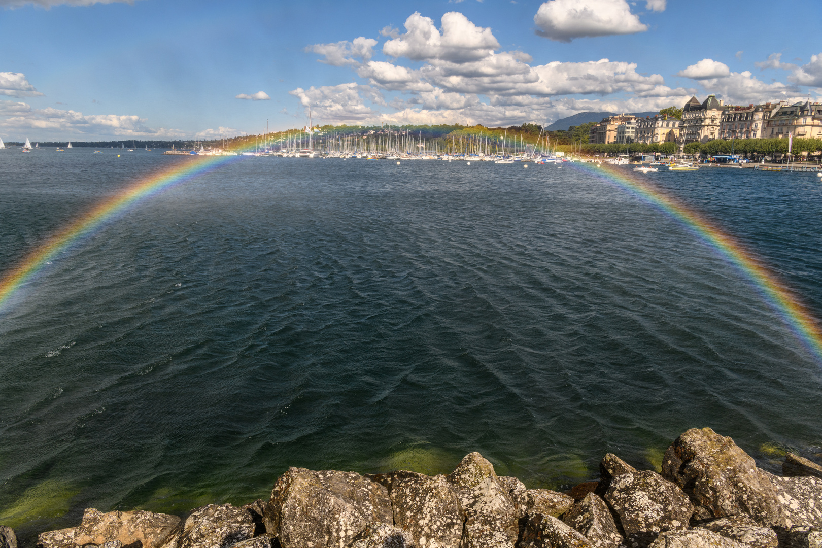 am Genfersee in Genf