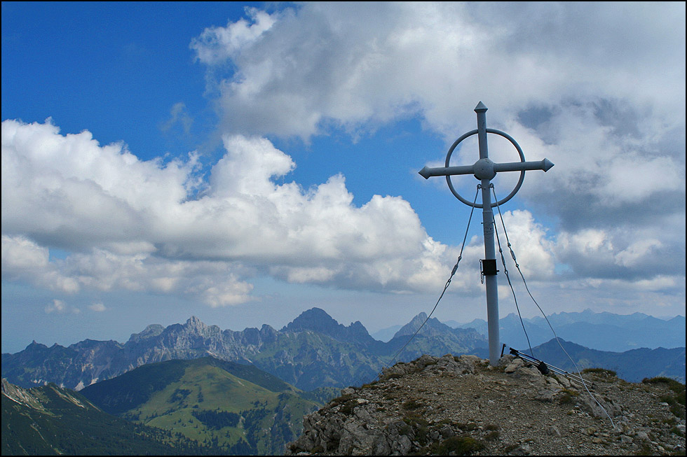 am Gipfel der Leilachspitze