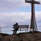 Am Gipfelkreuz des Hochgrat