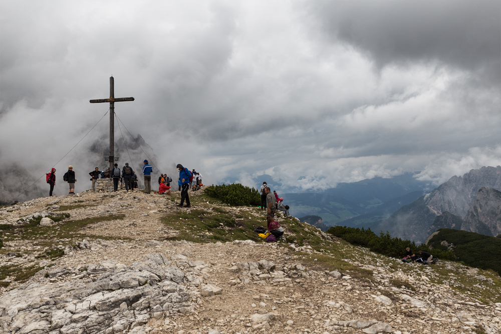 Am Gipfelkreuz...