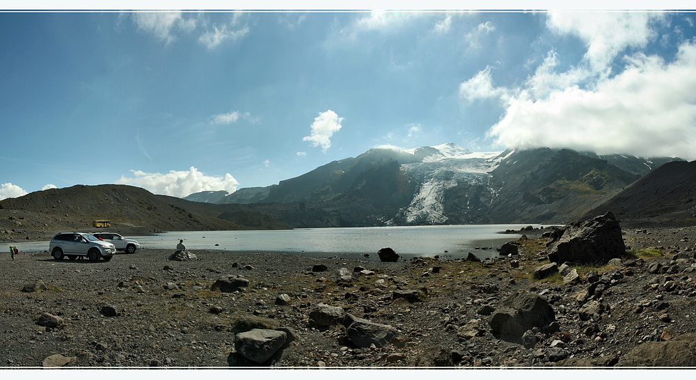am Gletschersee des Gigjökull
