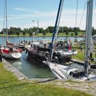 Am Götakanal in der siebten und letzten SChleuse ...