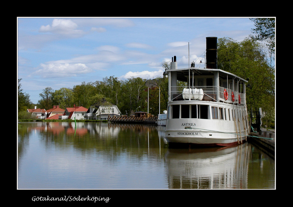 Am Götakanal in Söderköping