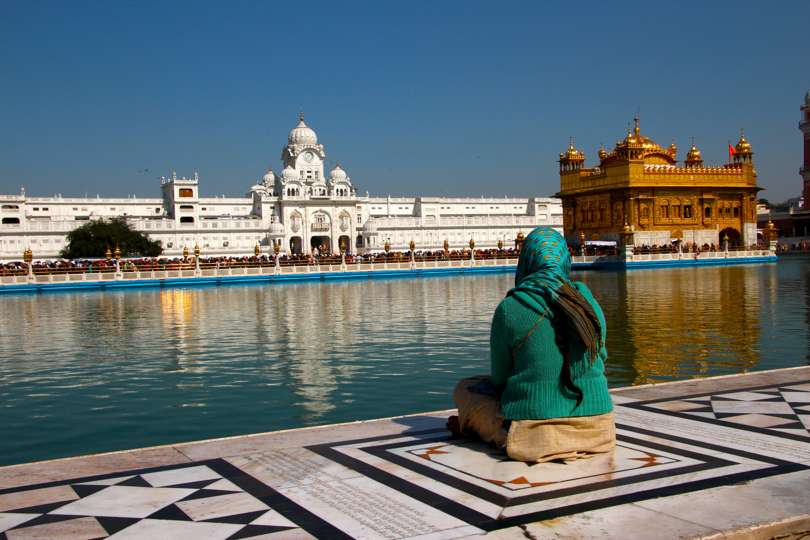 Am goldenen Tempel von Amritsar