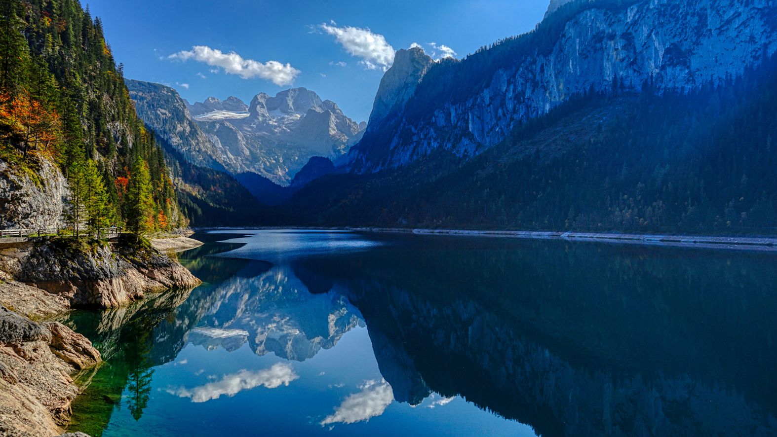 am Gosausee mit Dachstein