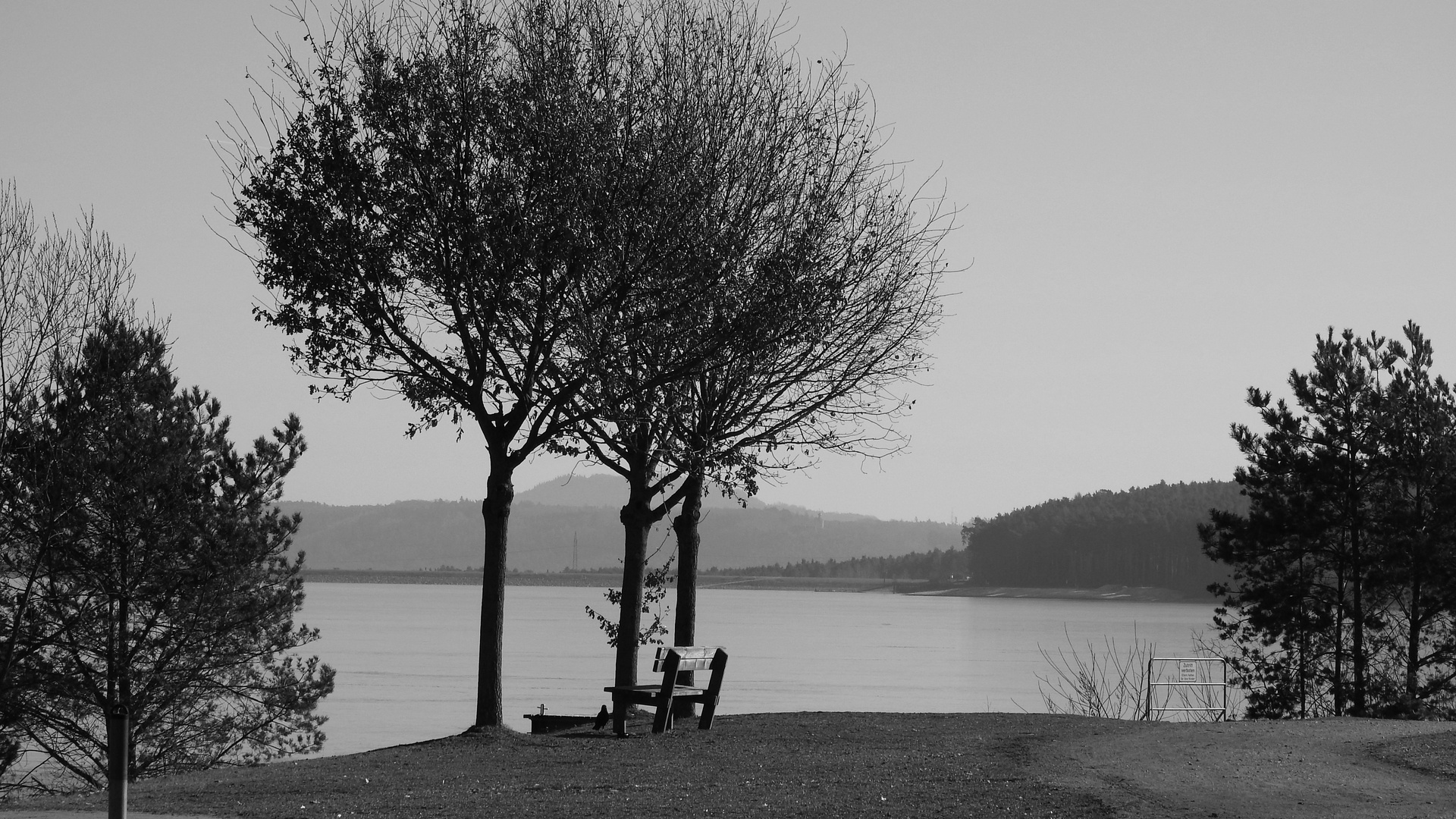 am großen Brombachsee  