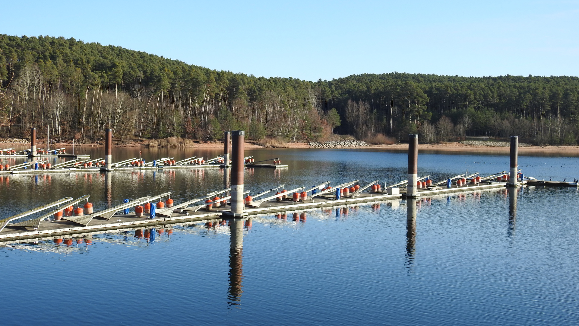 am großen Brombachsee  