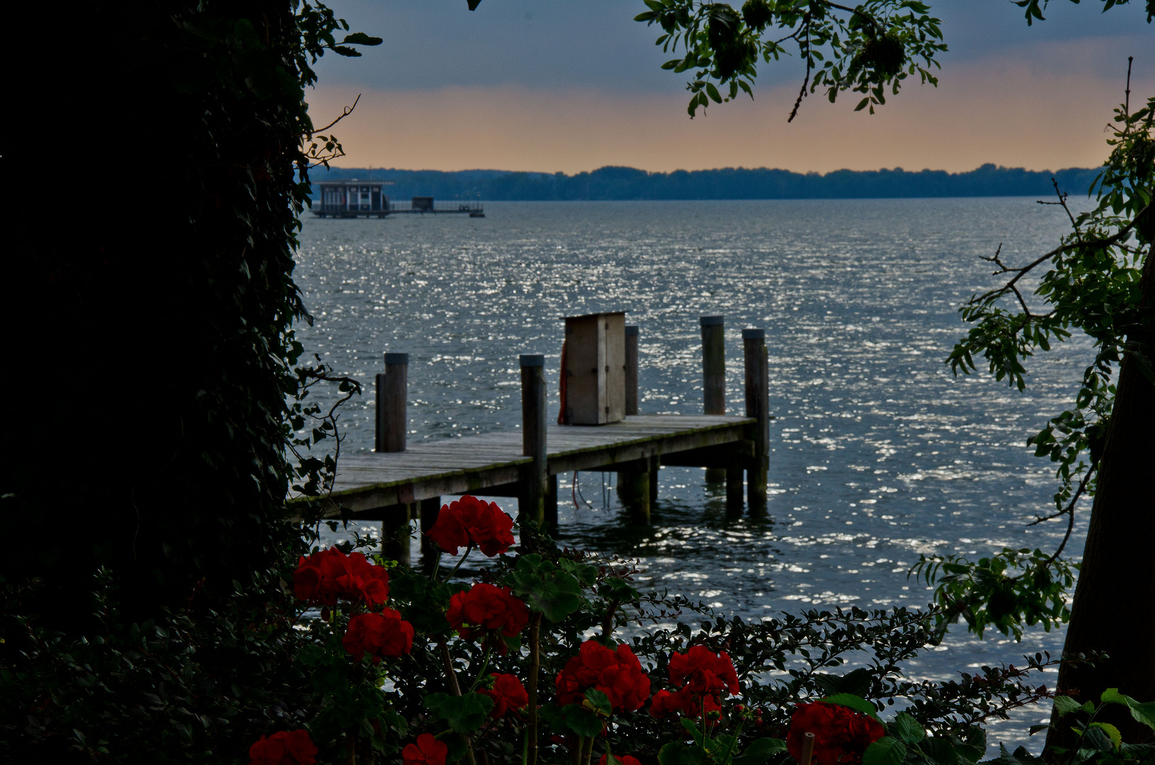 Am großen Plöner See kurz vor einem Gewitter