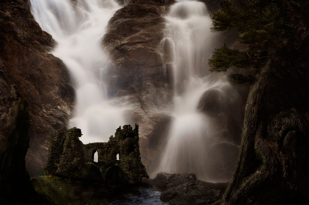 Am großen Wasserfall