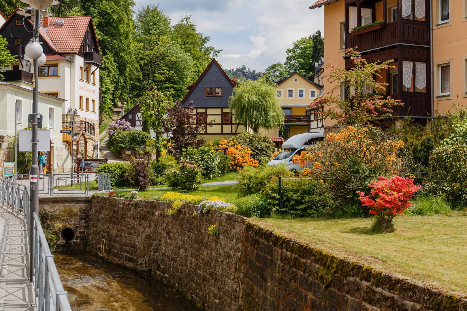 Am Grünbach in Rathen