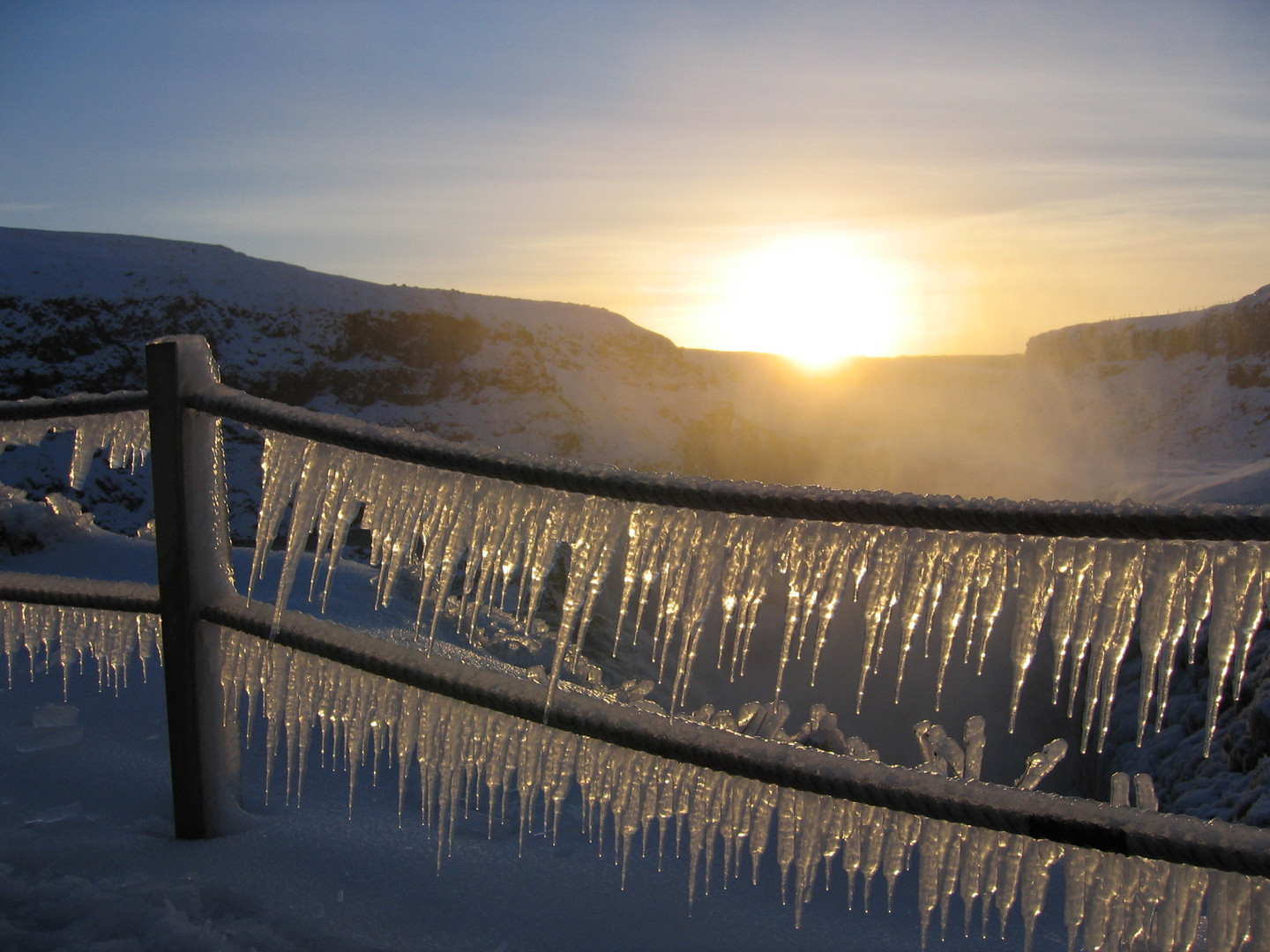 Am Gullfoss Wasserfall