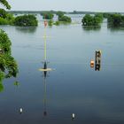 Am Hafen in Tangermünde bei Hochwasser