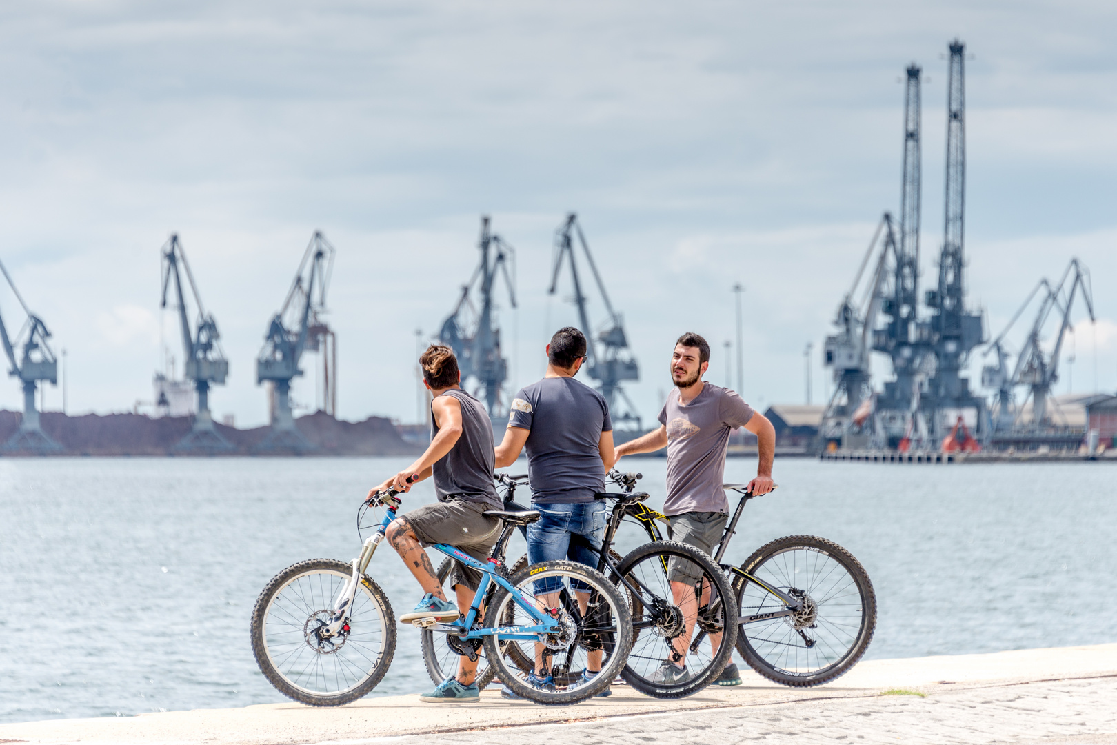 Am Hafen in Thessaloniki, Griechenland