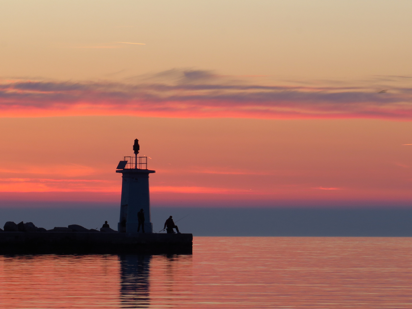 Am Hafen - Sonnenuntergang 3 -