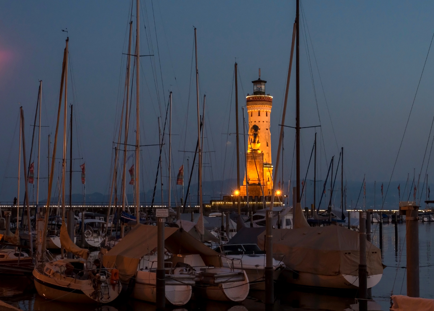 Am Hafen von Lindau (Bodensee)