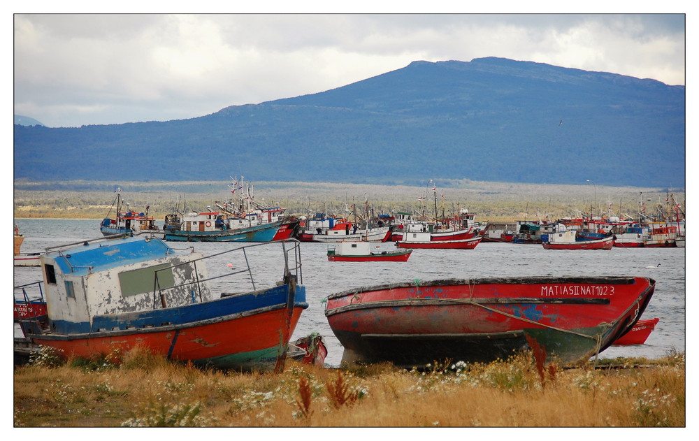 am Hafen von Puerto Natales - Patagonien