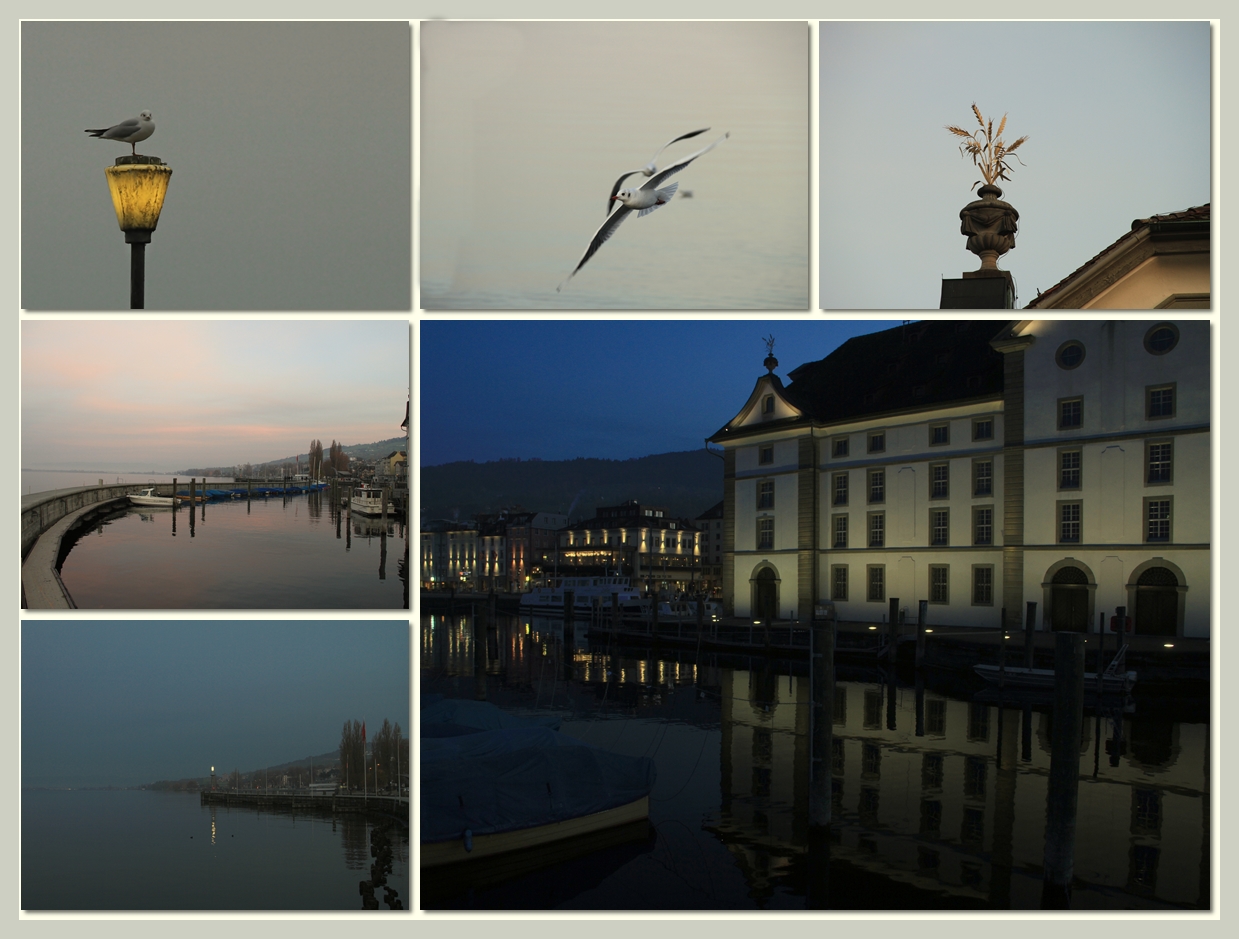 Am Hafen von Rorschach am Bodensee