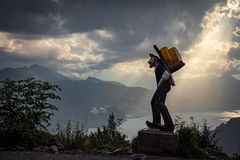 am Harder Kulm über Interlaken (Schweiz)