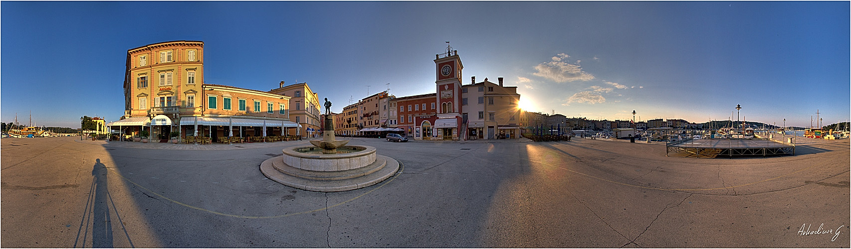 Am Hauptplatz in Rovinj