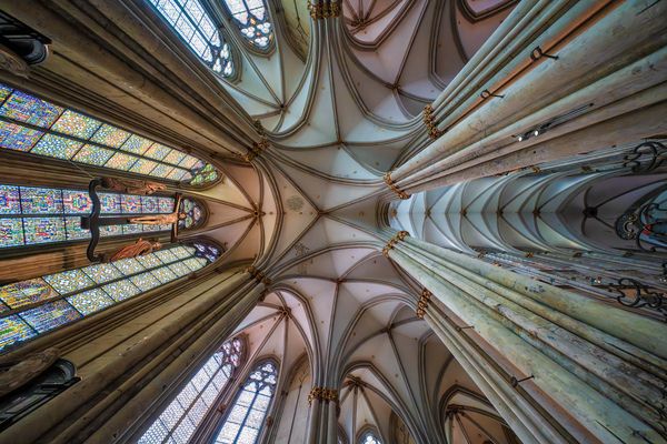 Am hinteren Ende des Kölner Dom