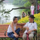 Am Hoan Kiem See in Hanoi