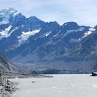 Am Hooker Lake mit Blick auf dem Mount Cook - Neuseeland