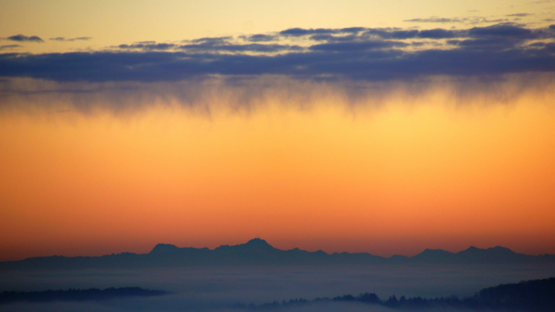 Am Horizont der Säntis