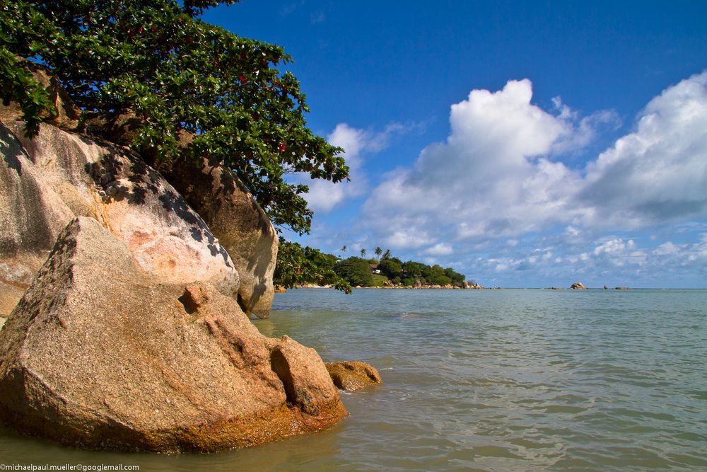 Am Hotelstrand auf Ko Samui