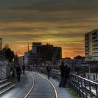 Am Innenhafen Duisburg - bei Sonnenuntergang