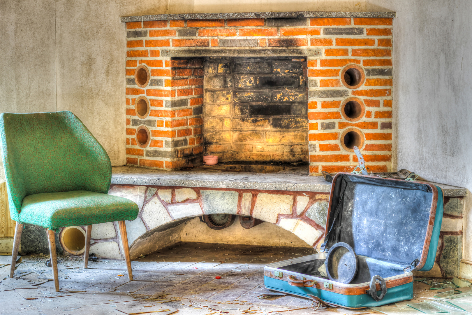 am Kamin Foto & Bild | archiv, a r c h i v aktuell, verlassene orte